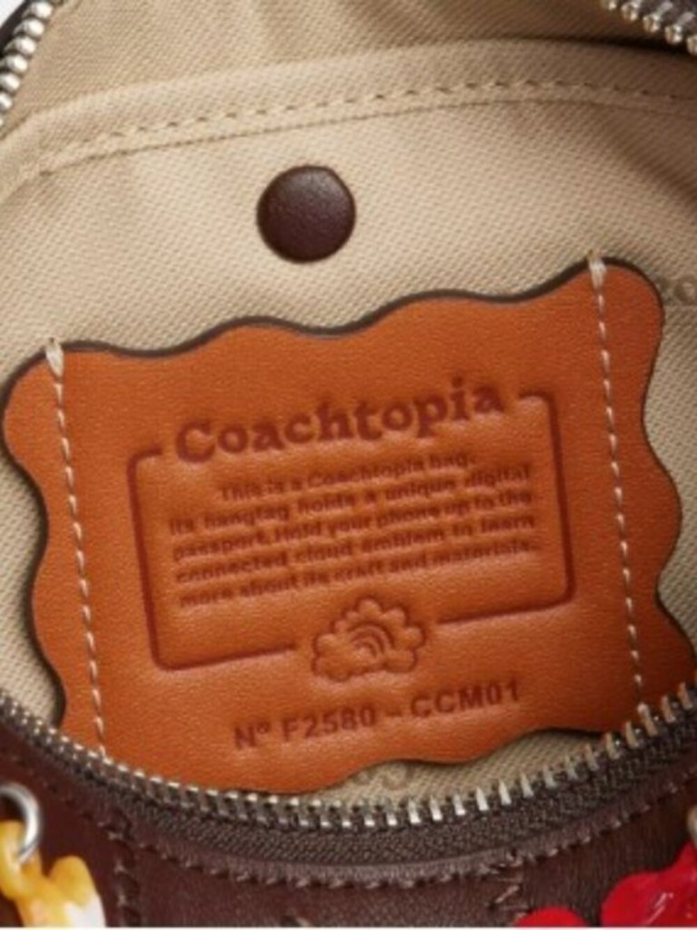 Coach Coachtopia Alter/ Ego Small Slouchy Bag in Maple w/ 12 charms CCM01 - Picture 8 of 13